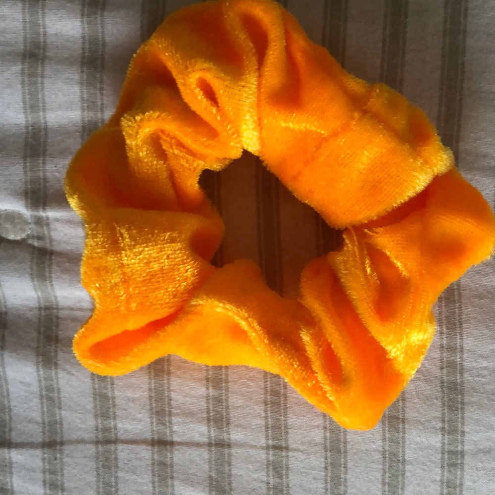 orange scrunchie